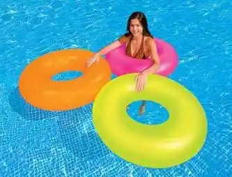 Flotador Inflable Intex Anillo Redondo Neon 91cm - 36"