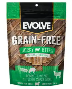 Evolve Snack Jerky Perro Sabor Cordero