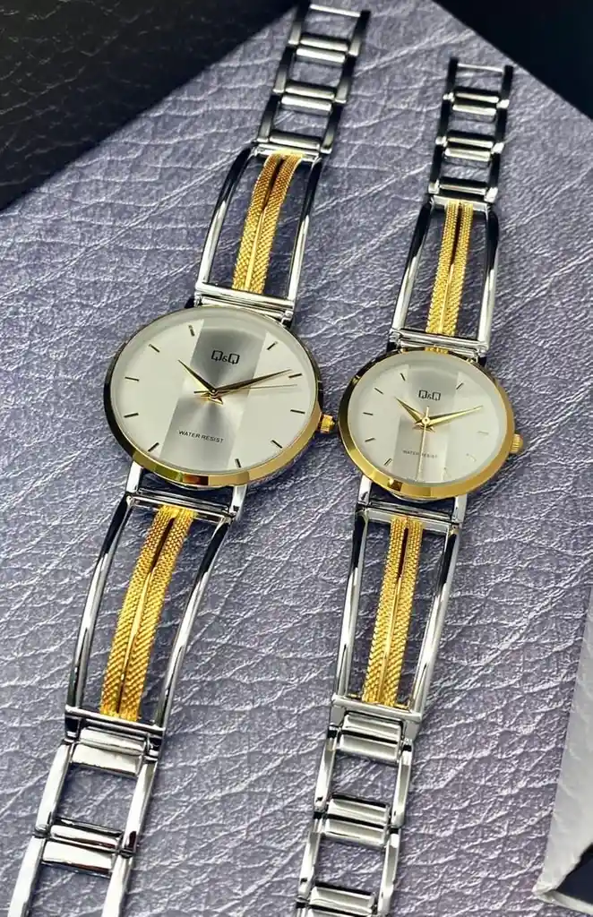 relojes en pareja Q&Q pulso aro