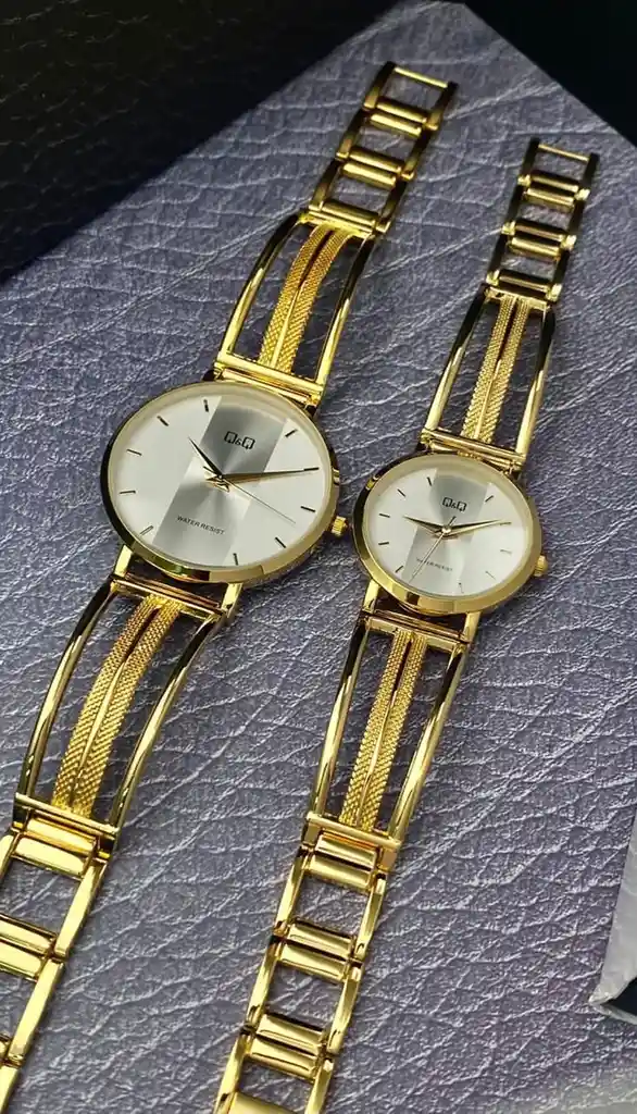 relojes en pareja Q&Q pulso aro