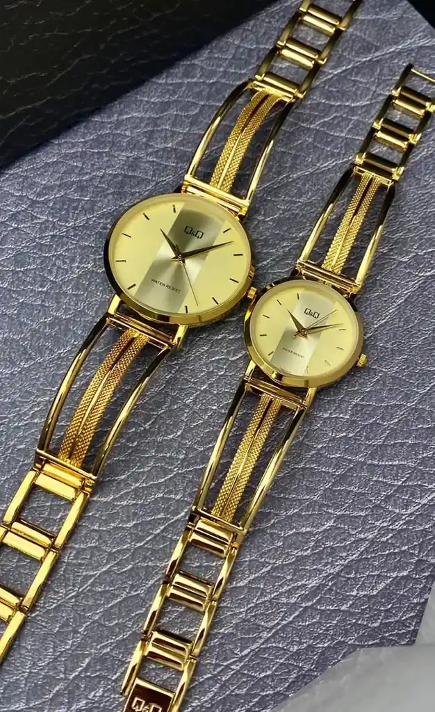 relojes en pareja Q&Q pulso aro