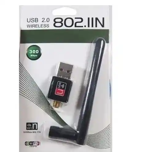 Adaptador Wifi Usb 300mbps Antena 802.iin 802-1 Wireless