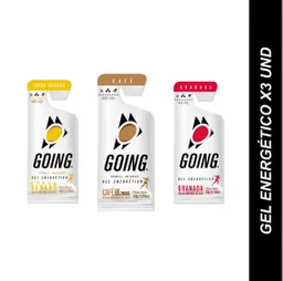 Gel Energético Con Cafeína X3 Und (granada - Guayaba - Café)