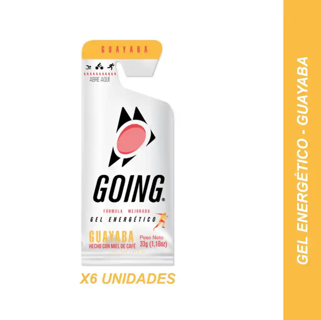 Gel Energético Guayaba X6 Und