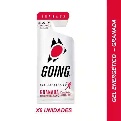 Gel Energético Granada X6 Und