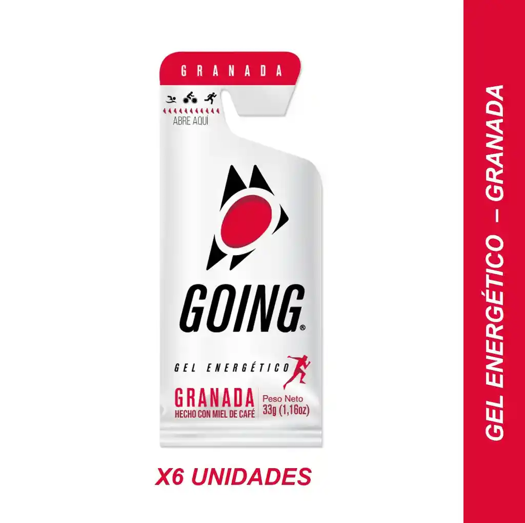 Gel Energético Granada X6 Und