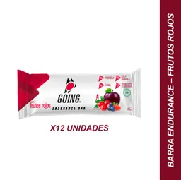 Barra Endurance Going Con Proteina Sabor Frutos Rojos X60G