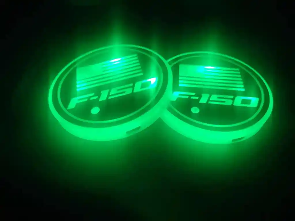 2 Luces Led Para Portavasos De Coche Para Bmw, 7 Co