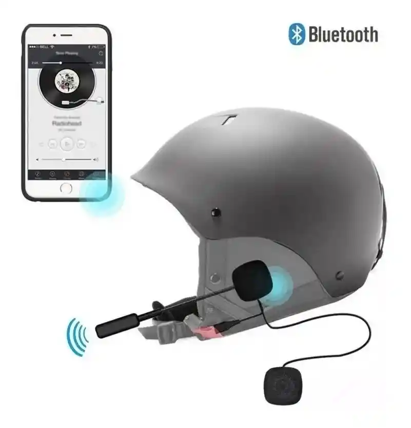 Audífonos Para Casco Bluetooth Con Micrófono 5.0