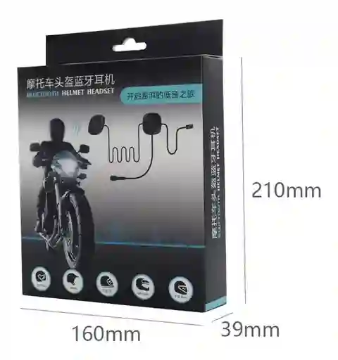 Audífonos Para Casco Bluetooth Con Micrófono 5.0