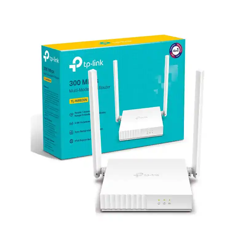 Tl-wr820n Router 300mbps Inalámbrico 2 Antenas 5 Dbi