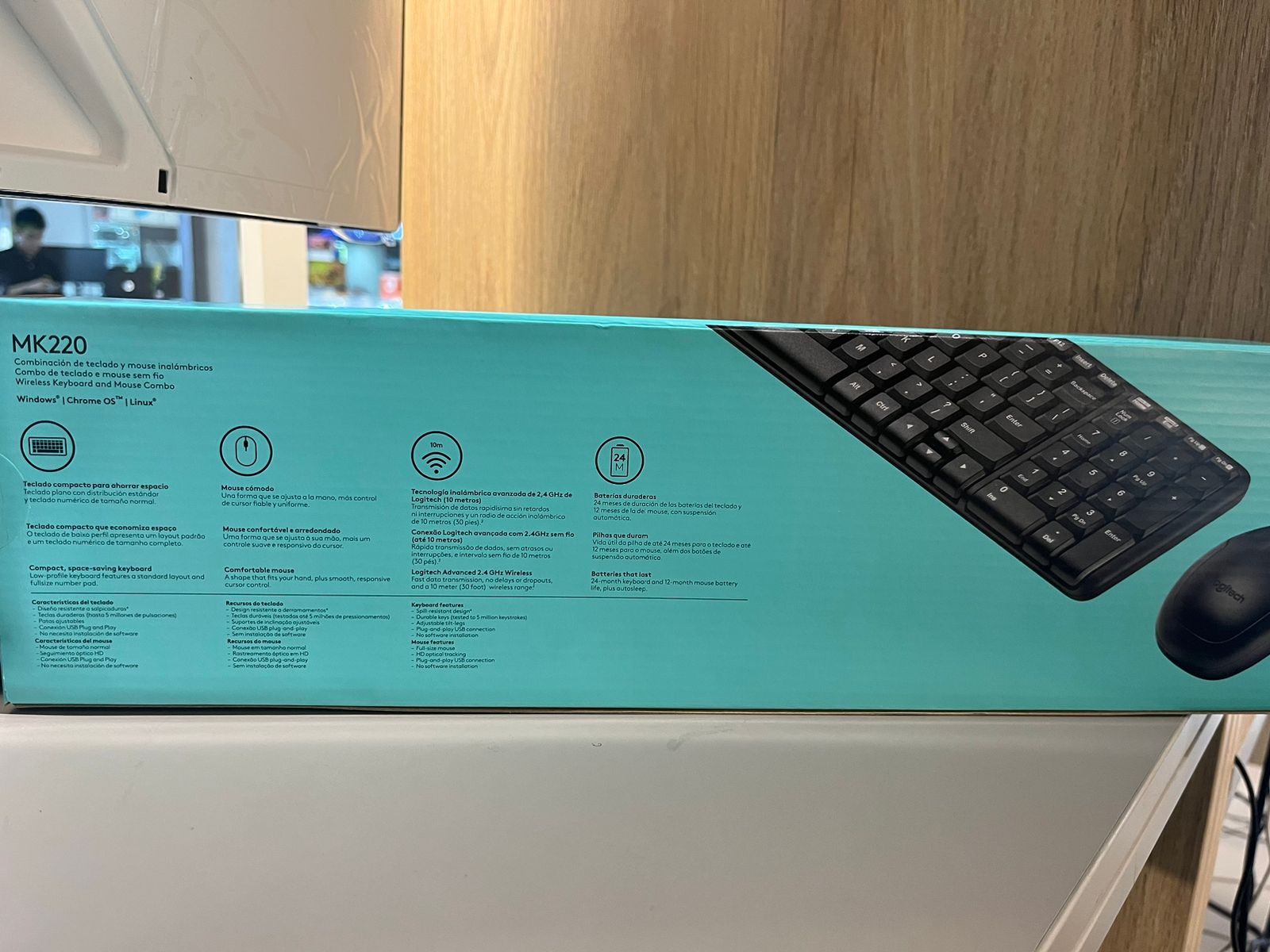 Combo Teclado Y Mouse Logitech Mk220 - Rappi