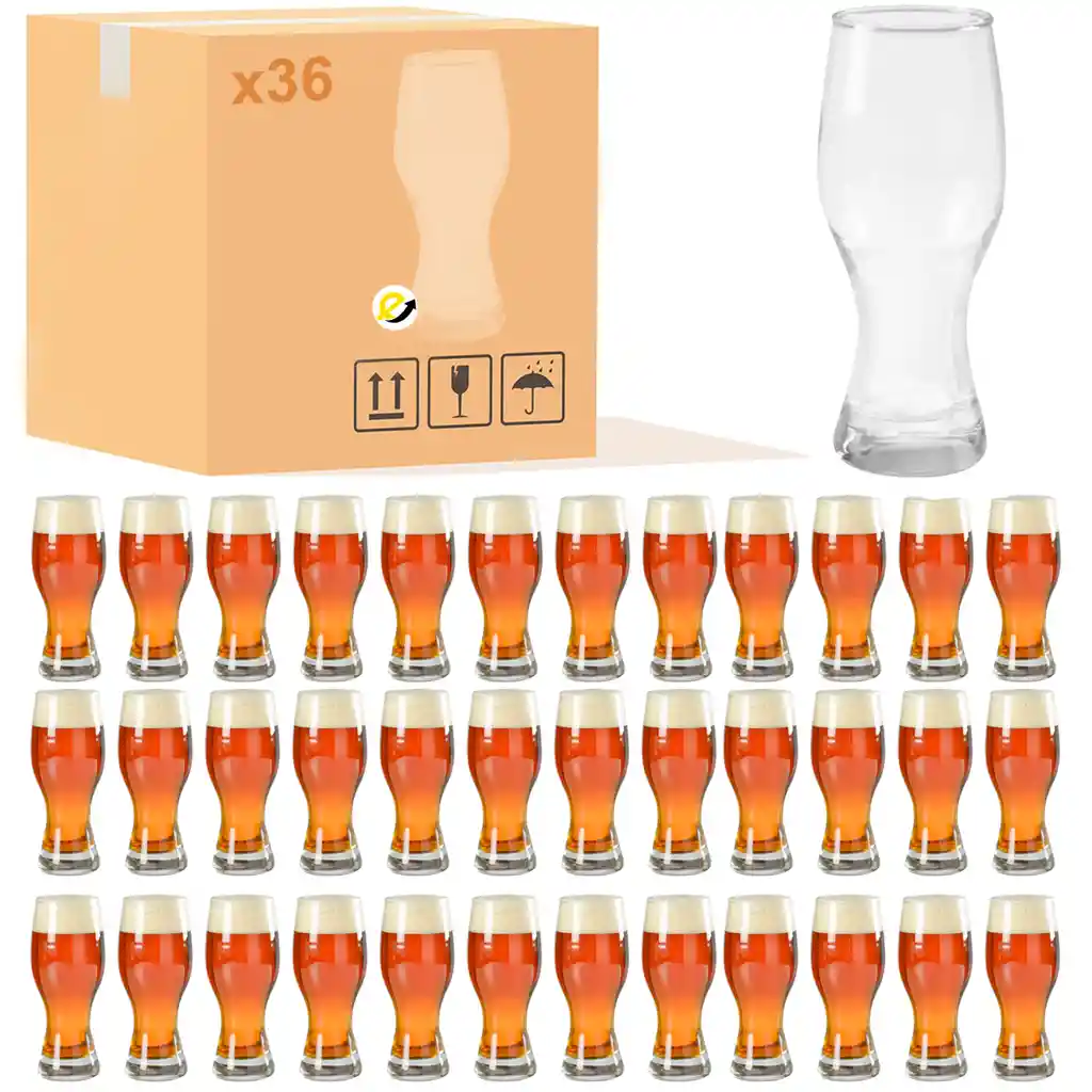 Vaso Munich Cervecero Cristar X36 Unidades