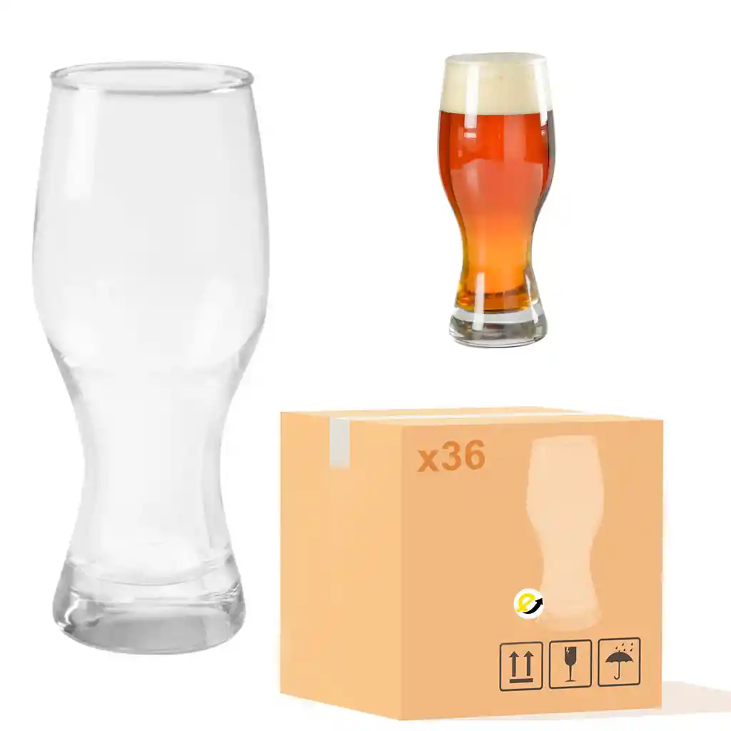 Vaso Munich Cervecero Cristar X36 Unidades