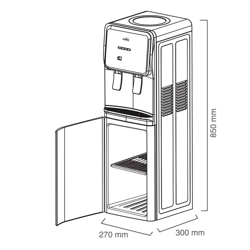 Dispensador De Agua Para Botellón Kalley K-dag -blanco