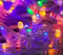 Luces De Navidad Luz Multicolor 200 Bombillos Aprox Lineal Cable Siliconado Decoracion Adorno