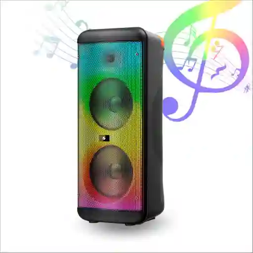 Parlante Potente Dual Bajo 8 Pulgadas Rgb Flam Original