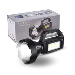 Linterna Potente 3500 Lm Panel Carga Solar 4 Modos