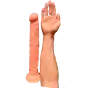 Dildo Bestia 36cm Venoso Con Chupa Ventosa