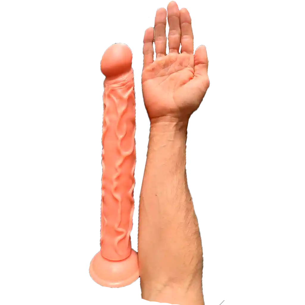 Dildo Bestia 36cm Venoso Con Chupa Ventosa