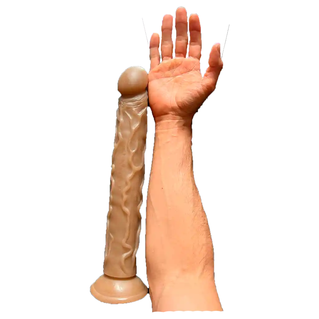 Dildo Bestia 36cm Venoso Con Chupa Ventosa