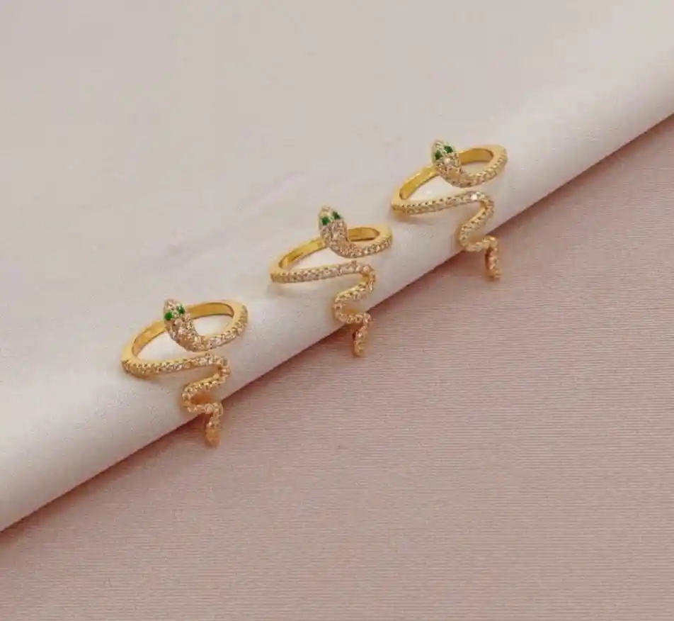 Anillo Ajustable (talla Unica) Calidad Cover Gold Rodinado 15 Diseños Diferentes