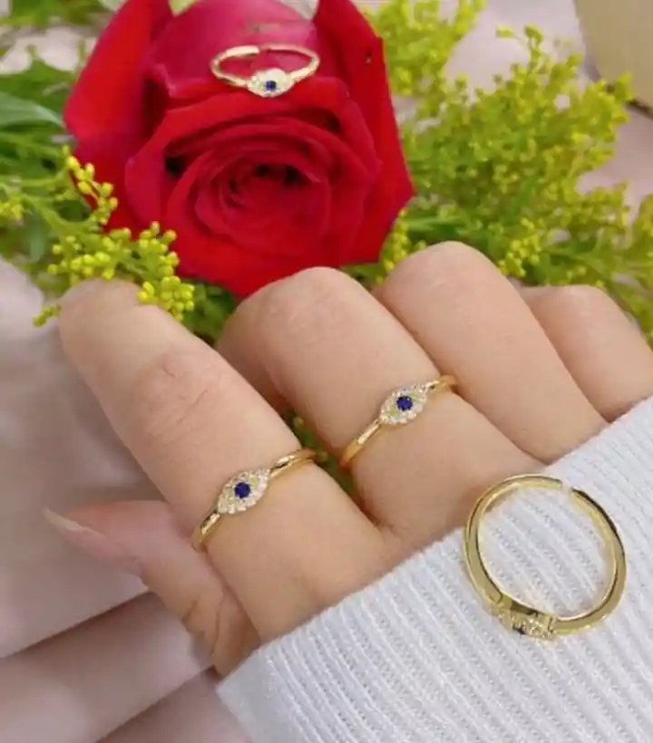 Anillo Ajustable (talla Unica) Calidad Cover Gold Rodinado 15 Diseños Diferentes