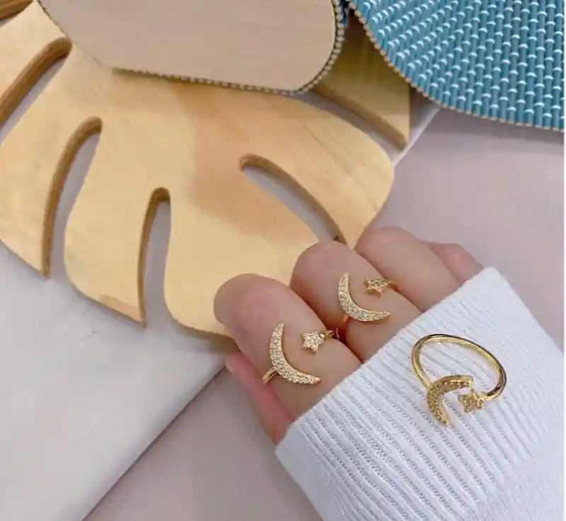Anillo Ajustable (talla Unica) Calidad Cover Gold Rodinado 15 Diseños Diferentes