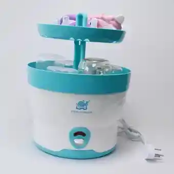 Esterilizador 6 Teteros Bebe Eléctrico Azul