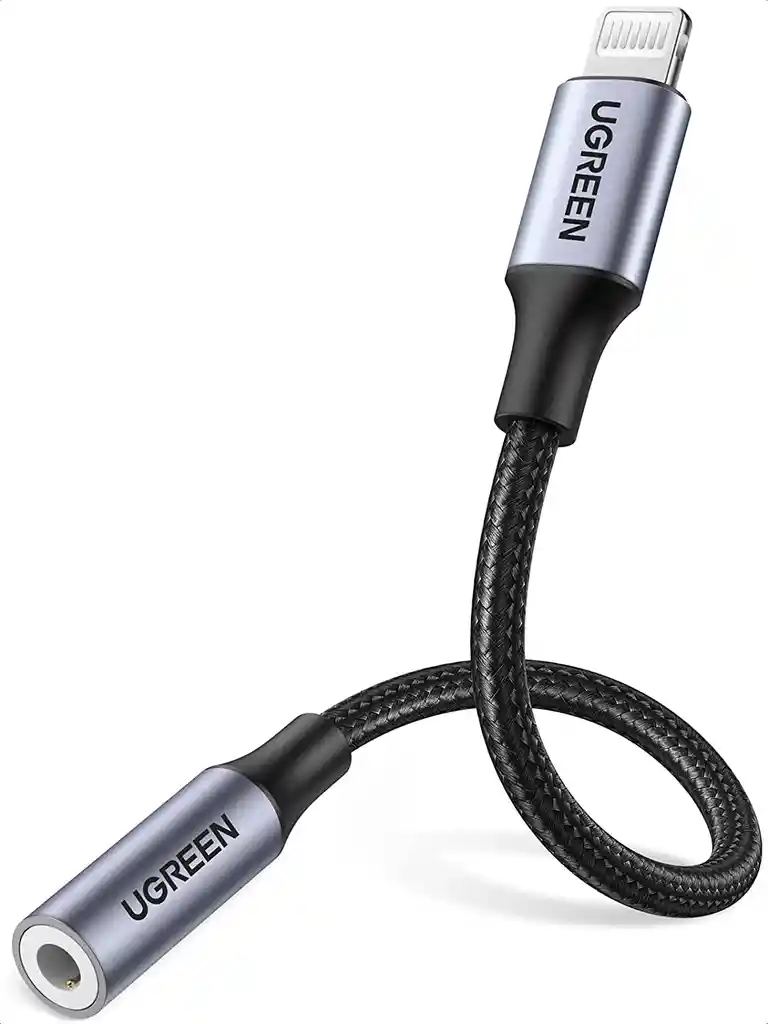Adaptador Lightning Jack 3.5 Auriculares Iphone Audio Auxiliar Mfi Certificado