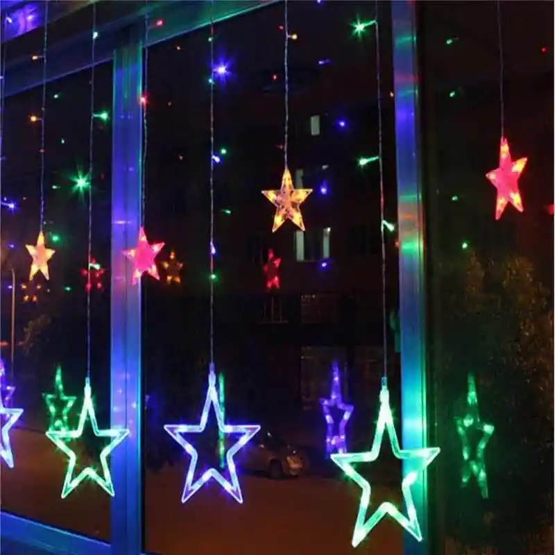 Luces Led Navidad Estrellas 6 Metros Multicolor Ref 2097