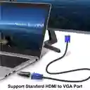 Adaptador Hdmi A Vga Pasivo 4k + Audio