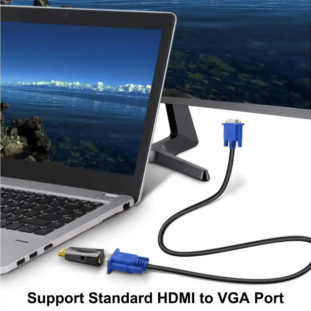 Adaptador Hdmi A Vga Pasivo 4k + Audio