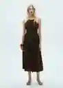 Vestido Cyndi-W Marrón Talla M Mujer Mango