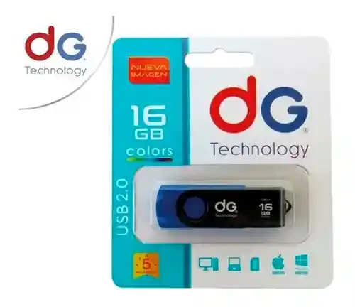 Memoria Usb 2.0 Marca Technology Dg 16 Gb
