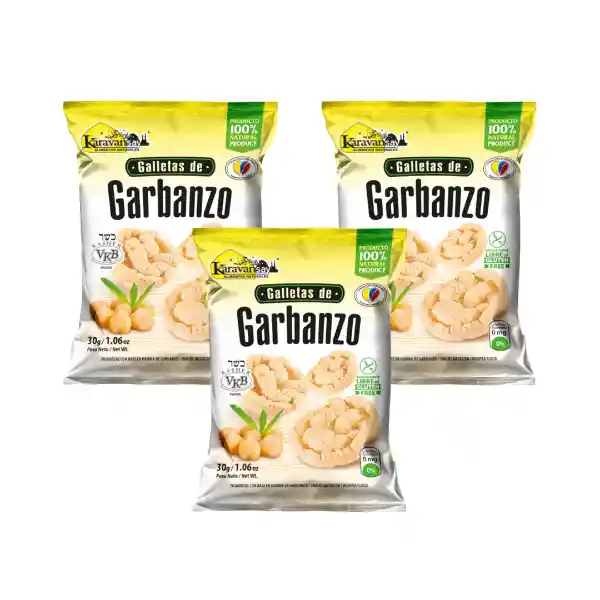 Karavansay Galletas De Garbanzo Tri Packx 90G