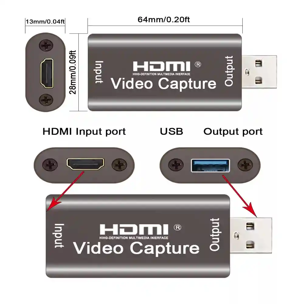 Capturadora De Video Hdmi Seisa Perfecta Para Live Streaming