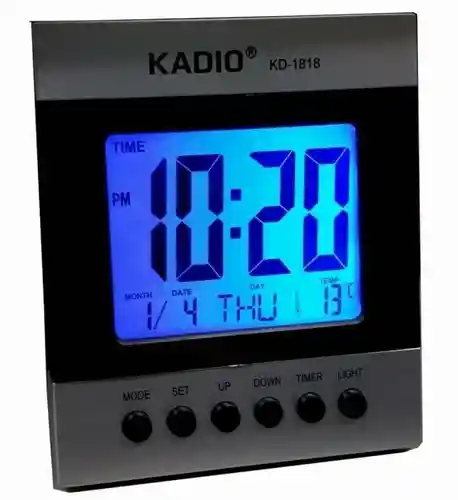 Reloj Digital Mesa Calendario Escritorio Temperatura Alarma