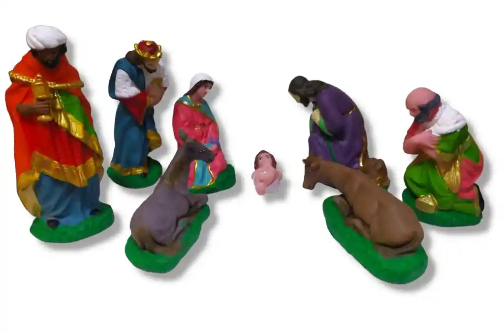 Pesebre Navidad Caucho Grande 8 Piezas #15