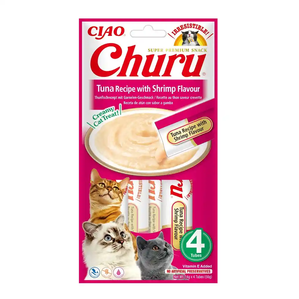 Churu Atun Con Camaron X 4 Und (56gr)