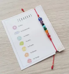 Pulsera Manilla 7 Chakras Con Ojo Turco.