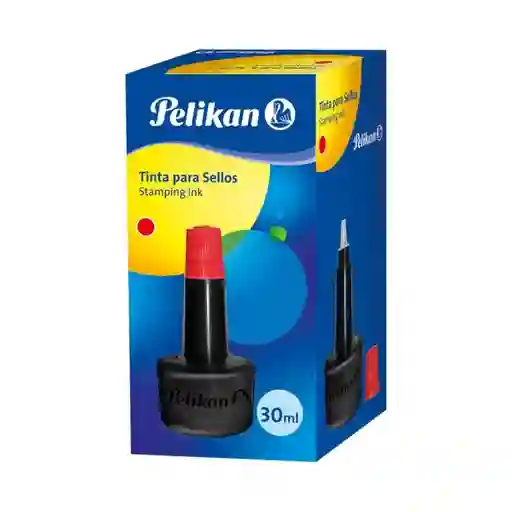 Tarro De Tinta Para Sello Pelikan Roja 30ml