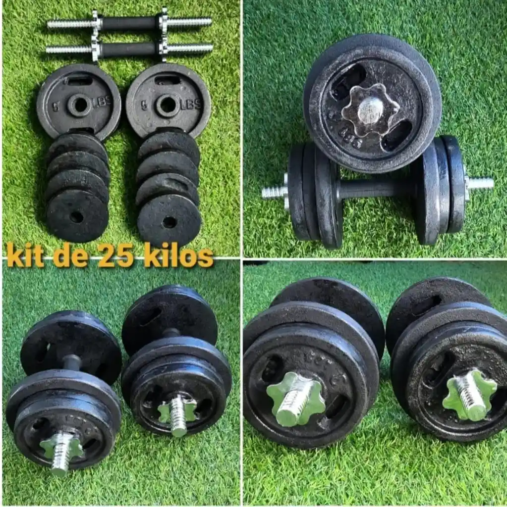 Kit De Mancuernas 25 Kilos