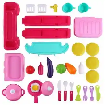 Cocina Para Niña Tipo Maleta Con Sonidos Ref 008-921