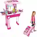 Cocina Para Niña Tipo Maleta Con Sonidos Ref 008-921