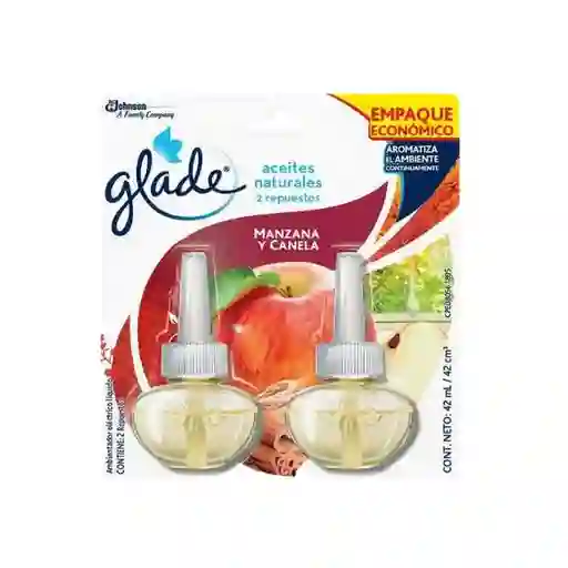 Ambientador Glade Aceite Rpto X2 Unds Manz-can.