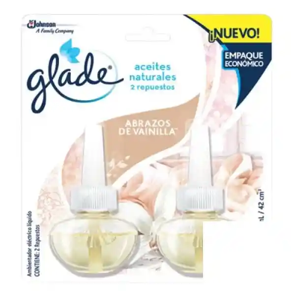 Ambientador Glade Aceite Rpto X2 Vainilla