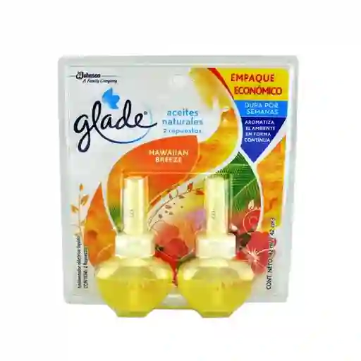 Ambientador Glade Aceite Rpto X2 Hawaiian Breeze