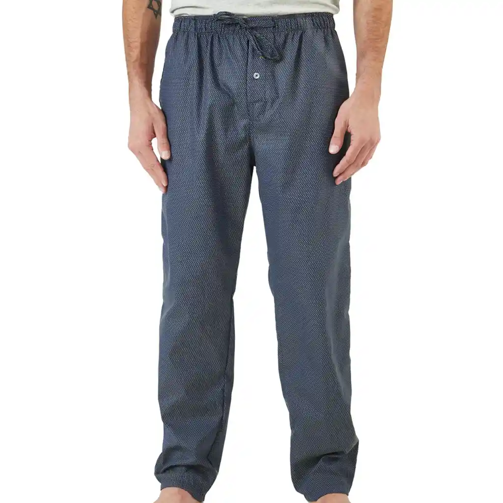 Pantalón Hombre Relax Cafe Azul Rey Medio Talla Xxl