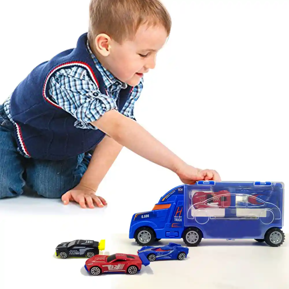 Carro Niñera Azul Juguetes Cars Niños Vehículos Jugueteria